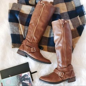 Cognac Tall Riding Boots